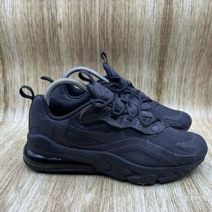 Nike Air Max 270 React GS Black Running Shoes BQ0103-004 Size 6.5Y / Womens 8